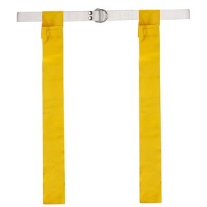 12 yellow nylon football flag belts
