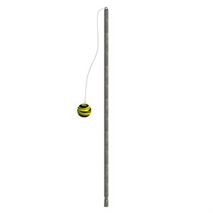 Galvanized steel tetherball post, 1,9"