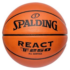 Ballon de basketball Spalding® «React» en cuir composite