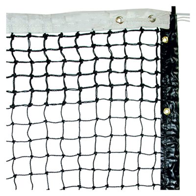 Twisted Polyethylene Tennis Net, 2.5 mm, 42' (12.8 m)