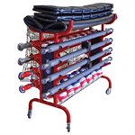 Volleyball Court Steel Cart, Capacity of 4 Complete Sets