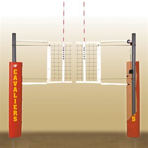 Bison® «Match Point» Complete Volleyball Set, Aluminum Posts of 3.5" (8.9 cm), with Foam Protectors