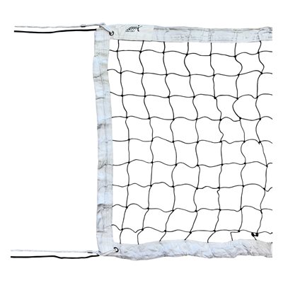 Filet de volleyball de club de 9,75 m (32') blanc, avec cable en nylon de 12 m (40')