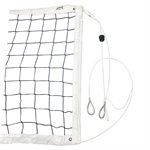 Filet de volleyball de compétition de 9,75 m (32') blanc, avec double câbles en acier