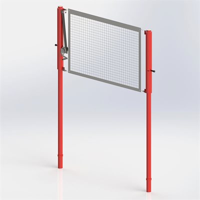Aluminum Volleyball Posts, 3", 1 Winch