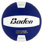 Ballon de volleyball en microfibre Baden® «Lexum» bleu royal et blanc