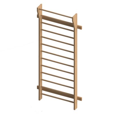 Wooden wall bars, single unit