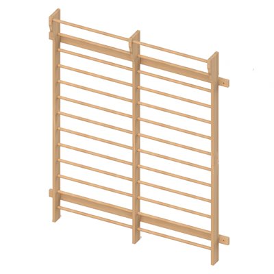Wooden wall bars, double unit