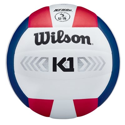 Wilson K1 volleyball, white / red / navy