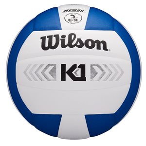 Wilson K1 volleyball, white / royal